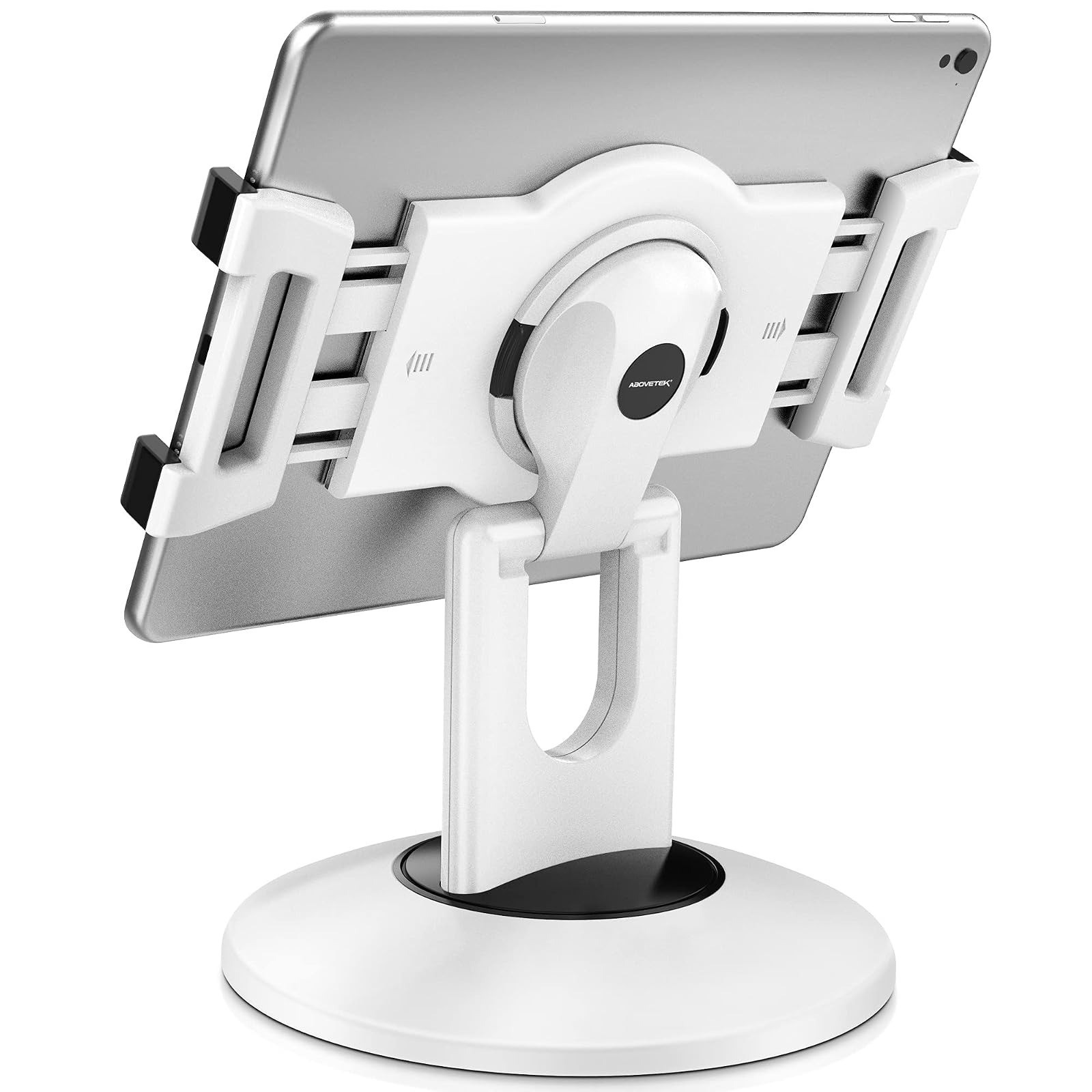 AboveTEK 360° Rotating iPad Kiosk Stand, POS Tablet Holder Fits 6"-13" Tablets