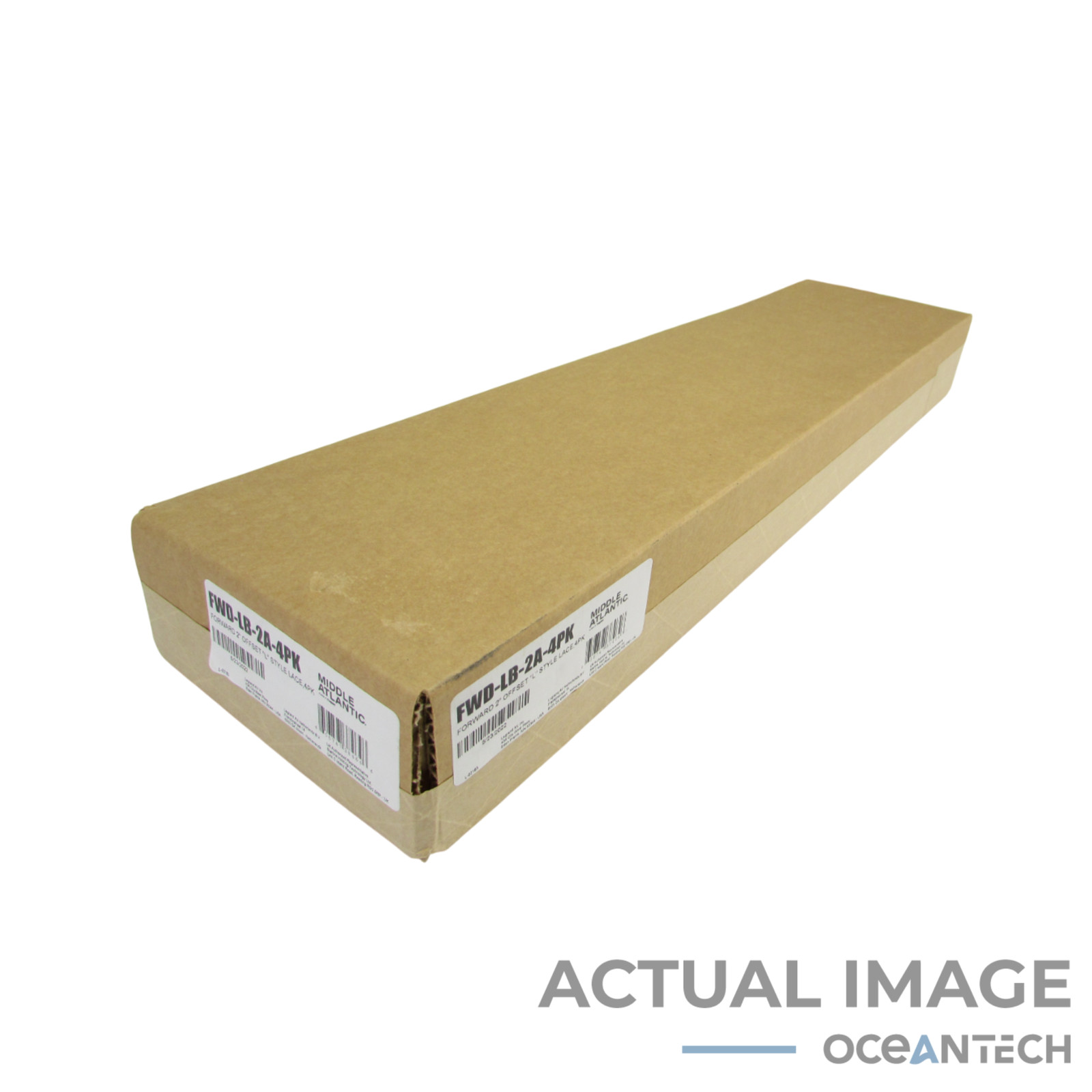 Middle Atlantic FWD-LB-2A-4PK 4-pack Forward 2 Offset L Style Lace Bar