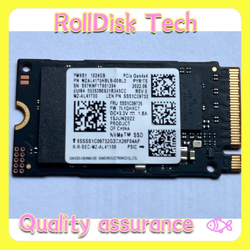 Samsung PM9B1 MZ-AL41T00 1TB M.2 2242 NVMe PCIe Gen4x4 SSD for HP Lenovo Laptop