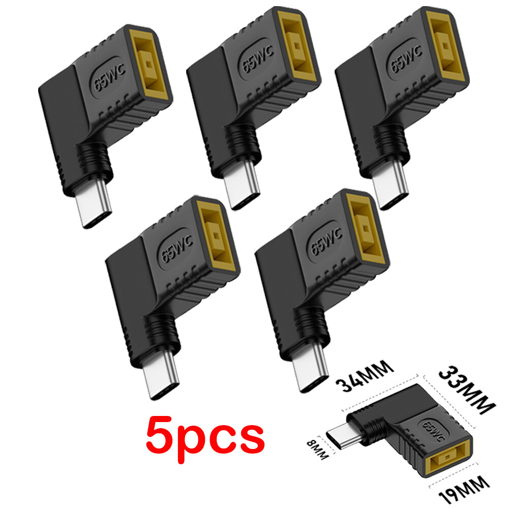 65W USB C Type C To PD Power Charger Adapter Square Converter For Lenovo Laptop