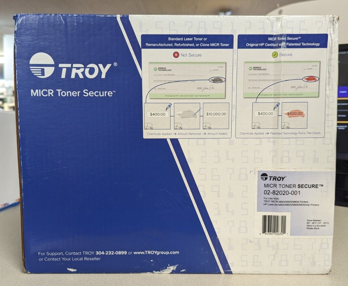 Troy 02-82020-001 MICR Toner Secure Cartridge Replacement for HP CF281A NEW