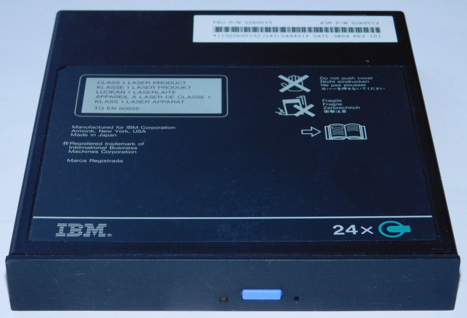 IBM Thinkpad 770 Internal 24x CD-ROM Drive 02K0515 02K0513 CD Disk Drive