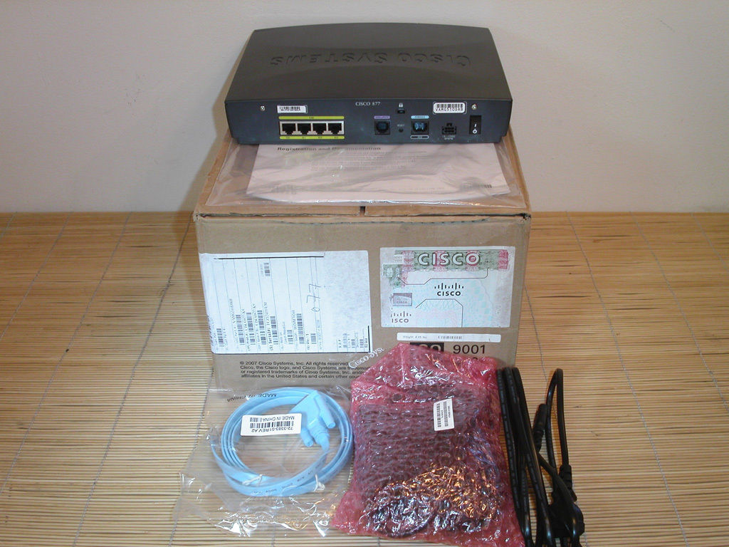 NEW Cisco 877-K9 ADSL Security 877 Router NEW OPEN BOX