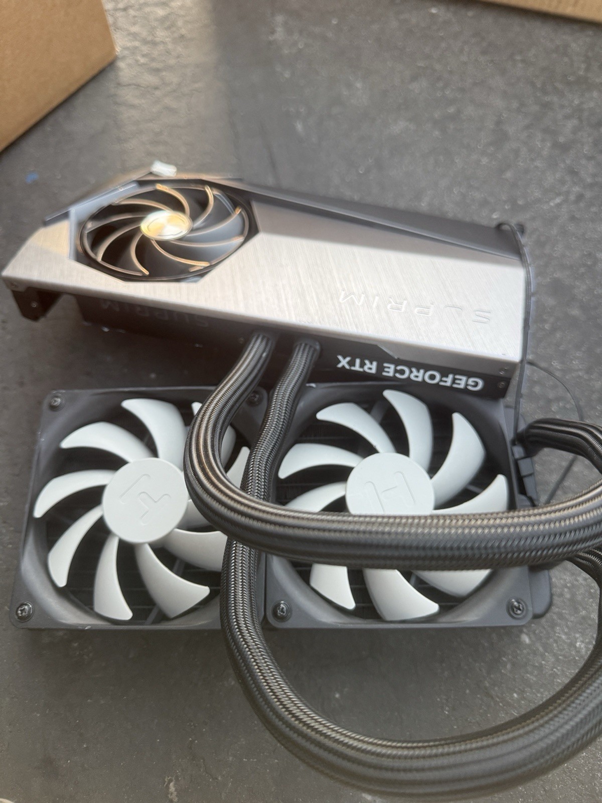 Liquid cooler for MSI Gaming GeForce RTX 4090 Suprim (NO GPU) for part