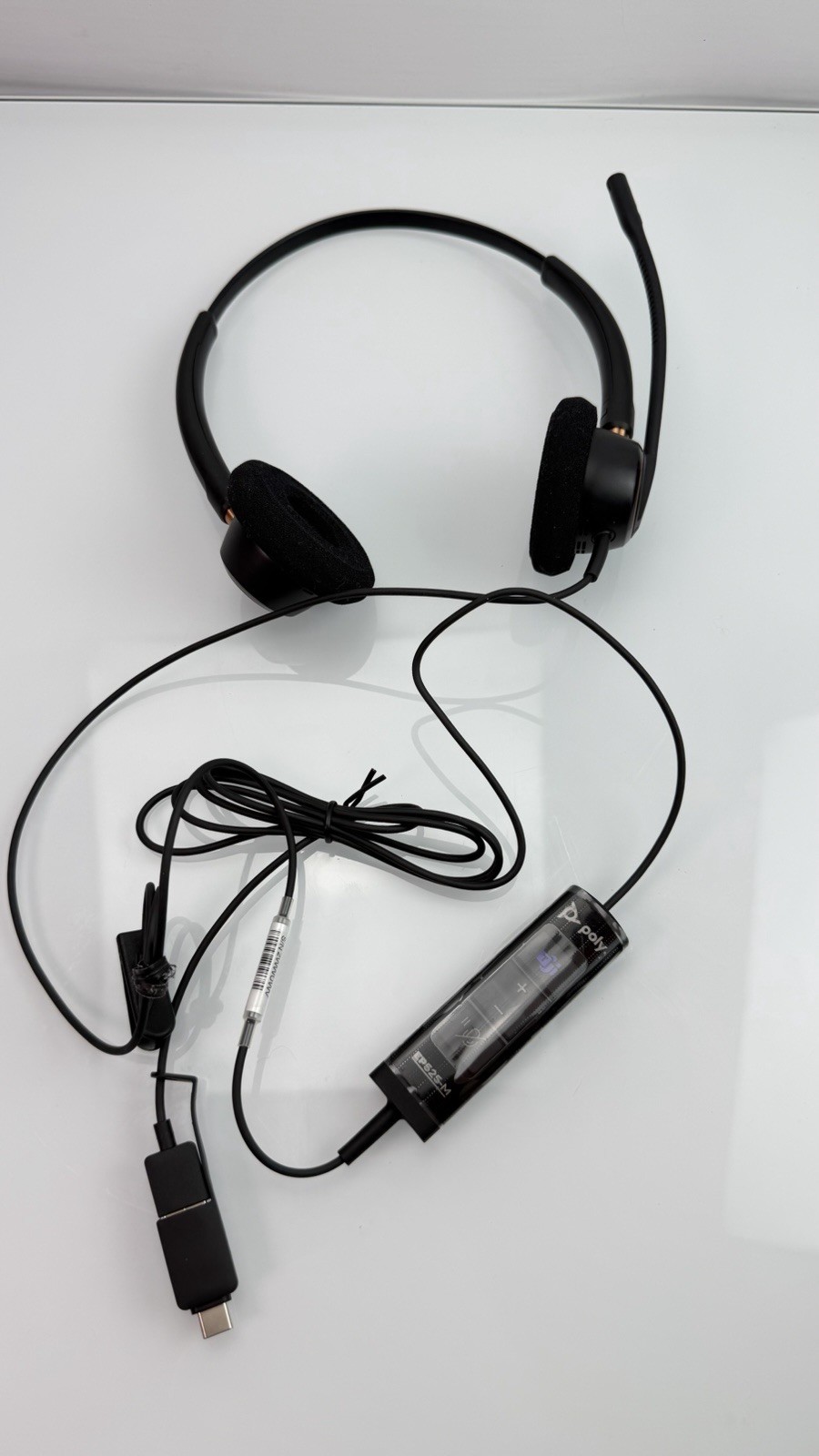 NWOB Poly EncorePro EP525-M Binaural On-Ear Wired USB-A Headset