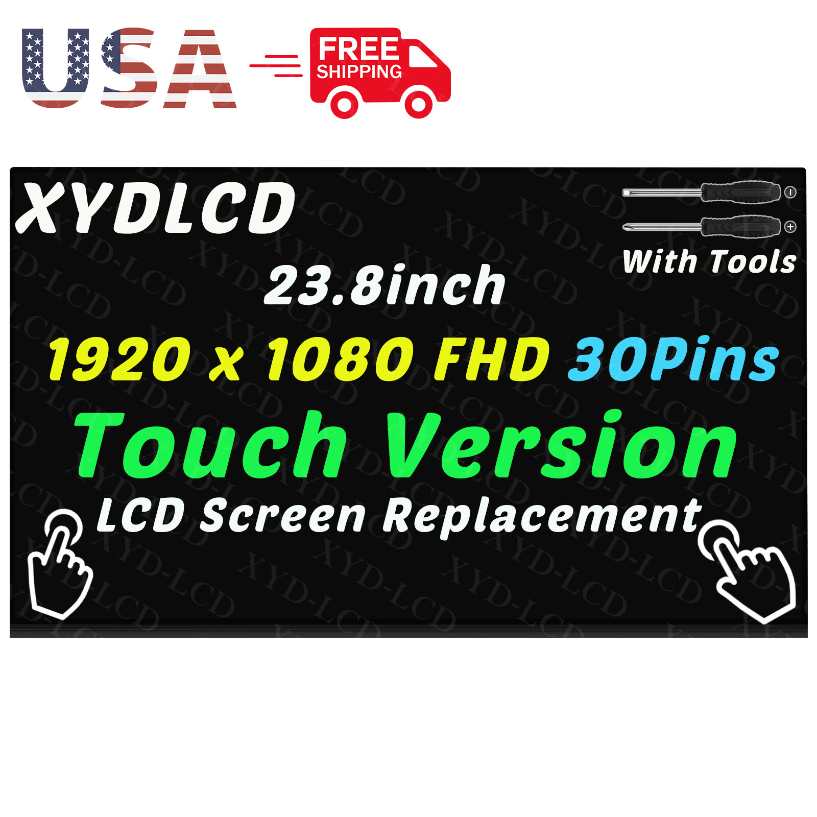 24" for HP 24-F0257NG 24-F0269NH All-in-One LCD Touch Screen Display Borderless