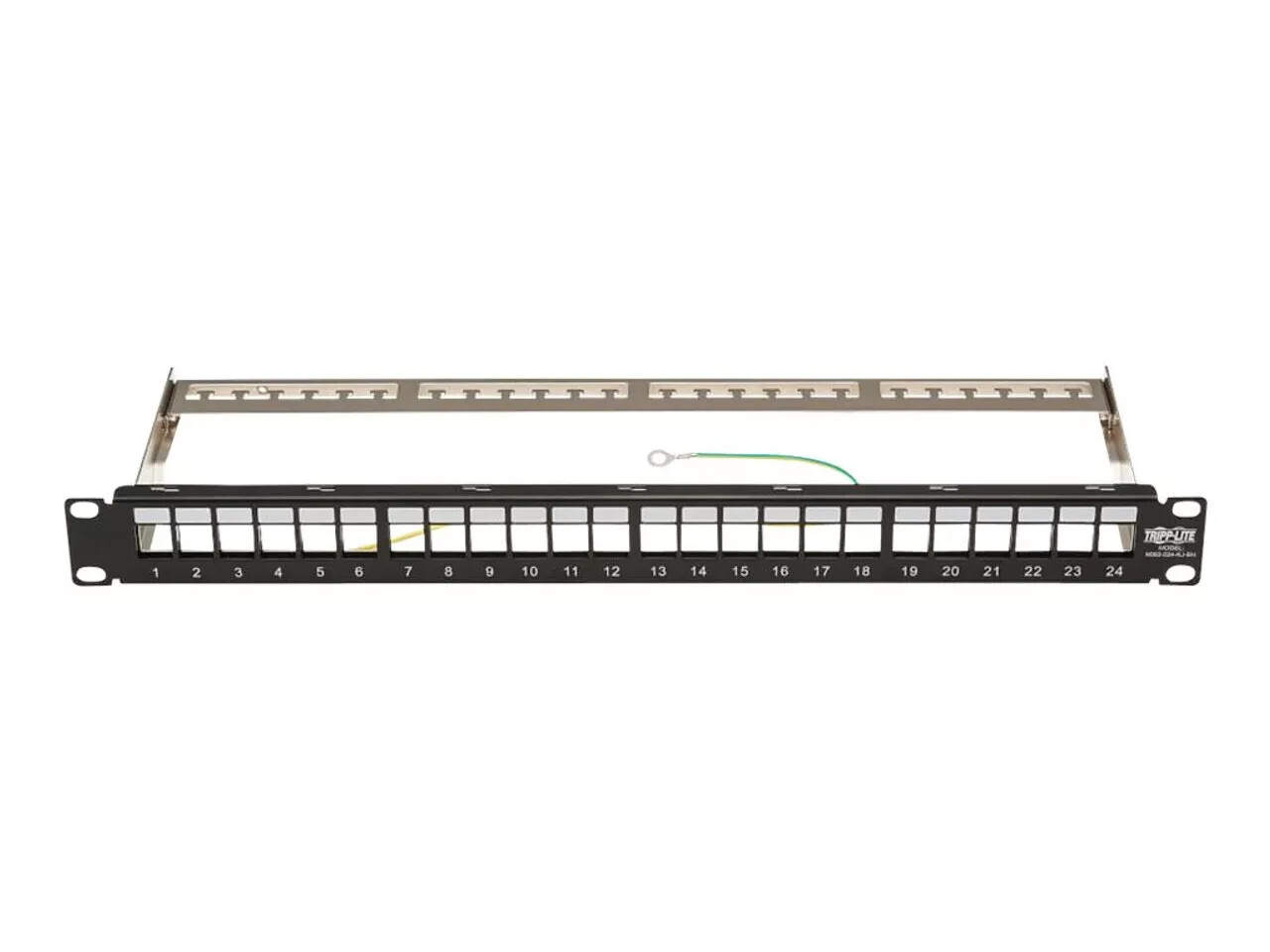 TRIPP-LITE 24-Port Blank Keystone/Multimedia Shielded Patch Panel N062-024-KJ-SH