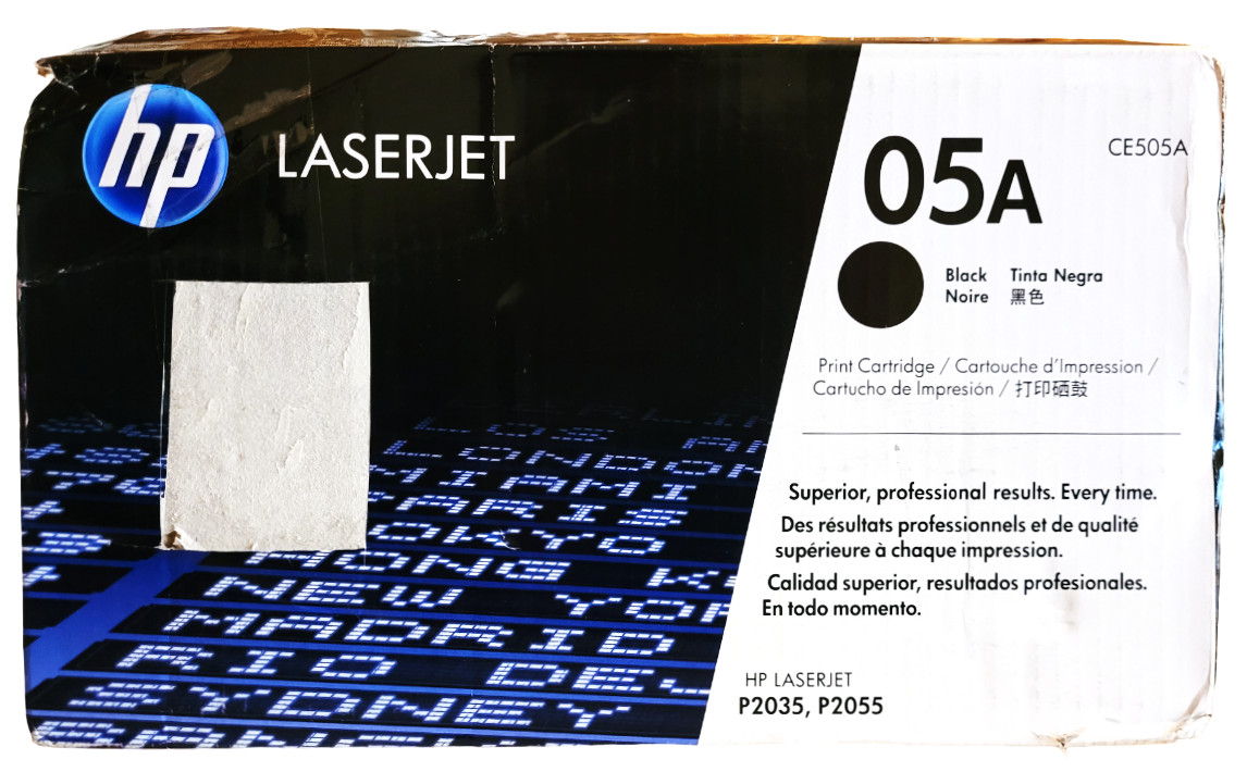 HP LaserJet 05A Black CE505A New Sealed with Open and Deformed Box