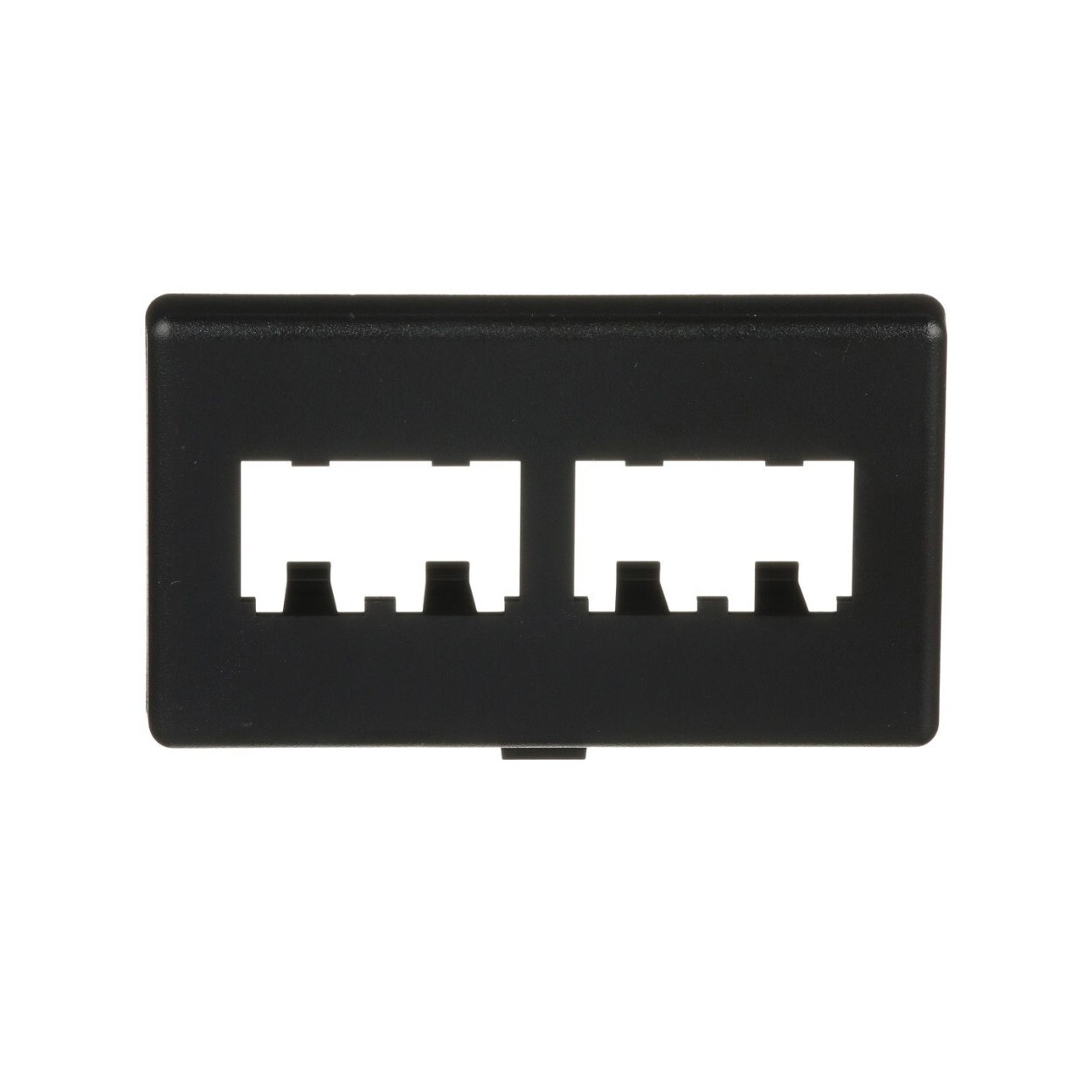 Panduit CFFPHM4BL Herman Miller Modular 4-Port Furniture Faceplate Black