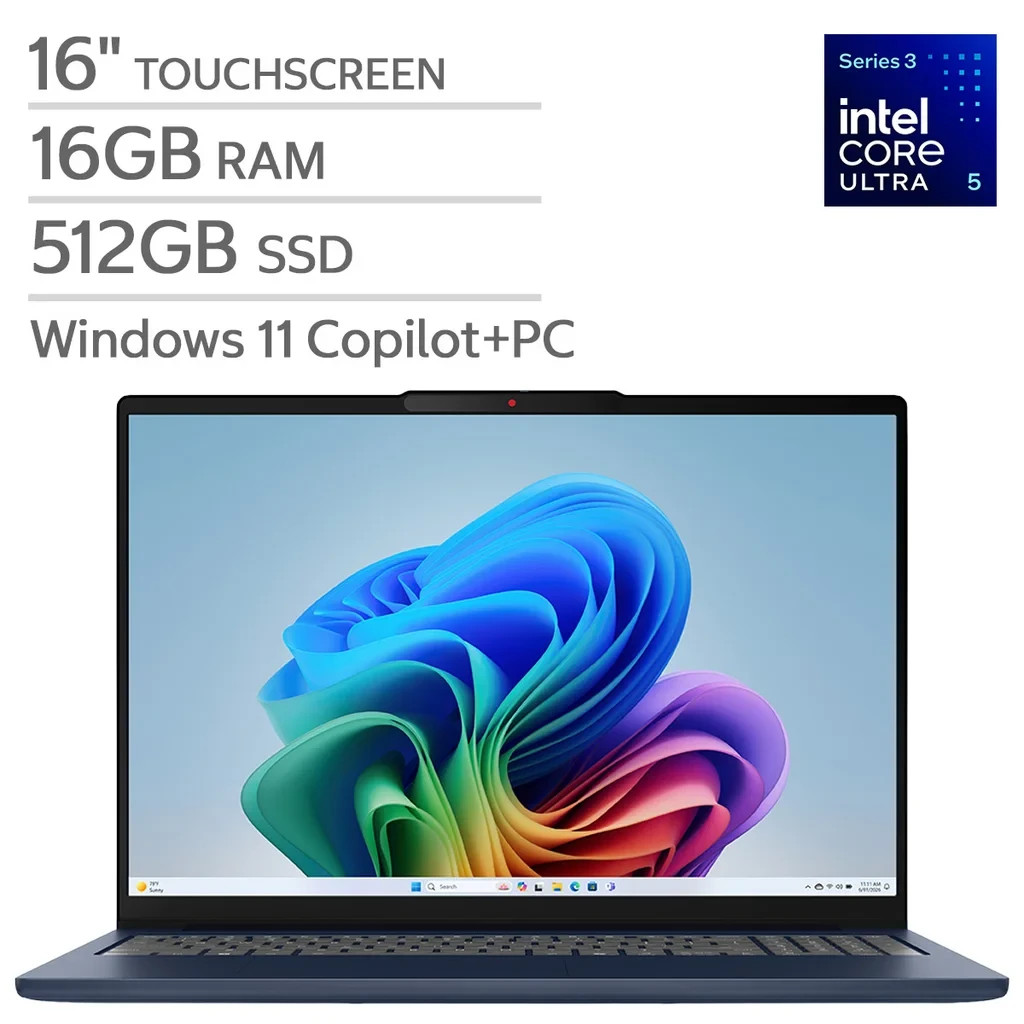 Lenovo IdeaPad Slim 5i 16" WUXGA Touch Laptop Ultra 5 322 16GB 512GB 83S60042US