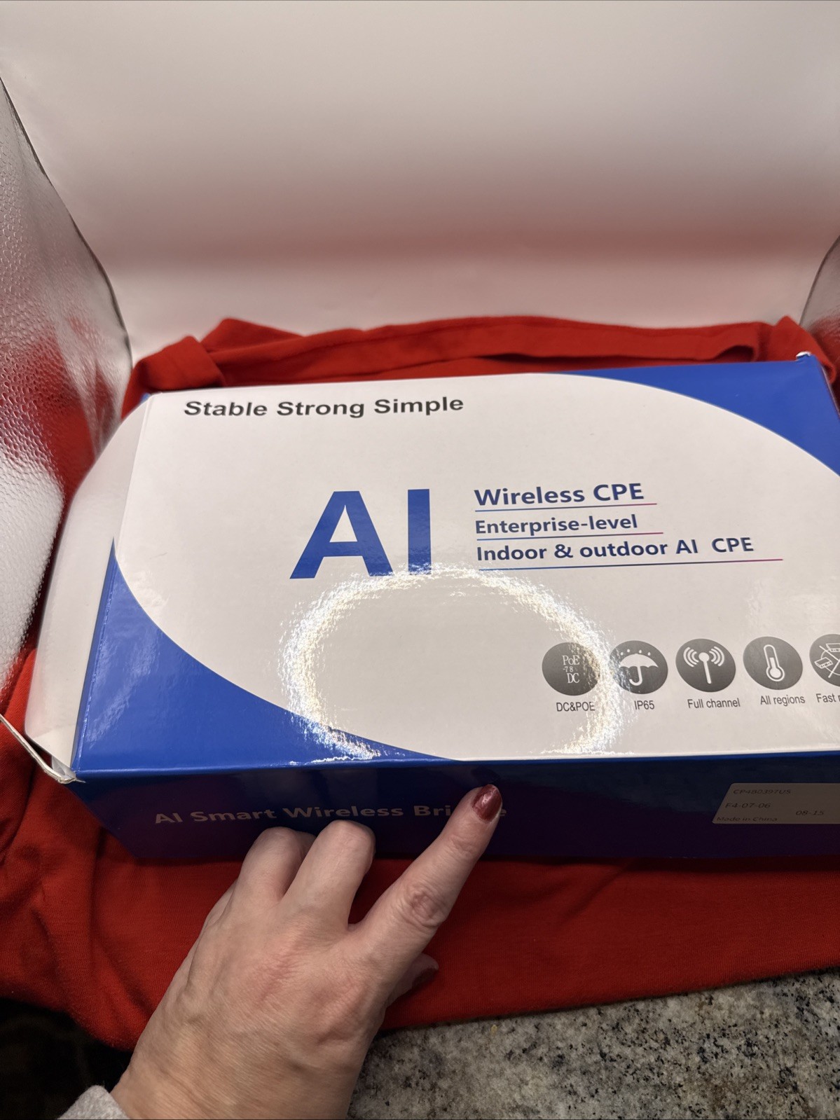 Adalov Wireless CPE Enterprise Level Indoor/outdoor AI CPE Smart Wireless Bridge