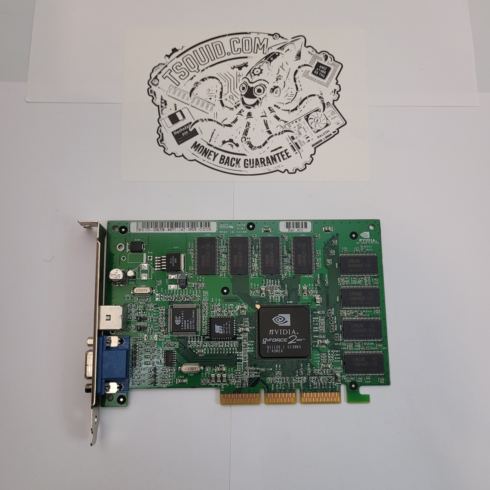 Dell OEM NVIDIA GeForce2 MX 32MB AGP Vintage Graphics Video Card Model P38