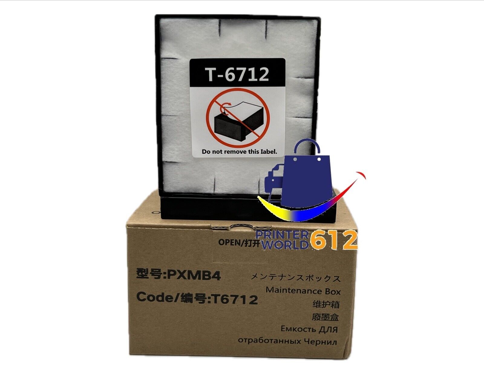 PRINTERWORLD Epson T6712 Ink Maintenance Box T671200