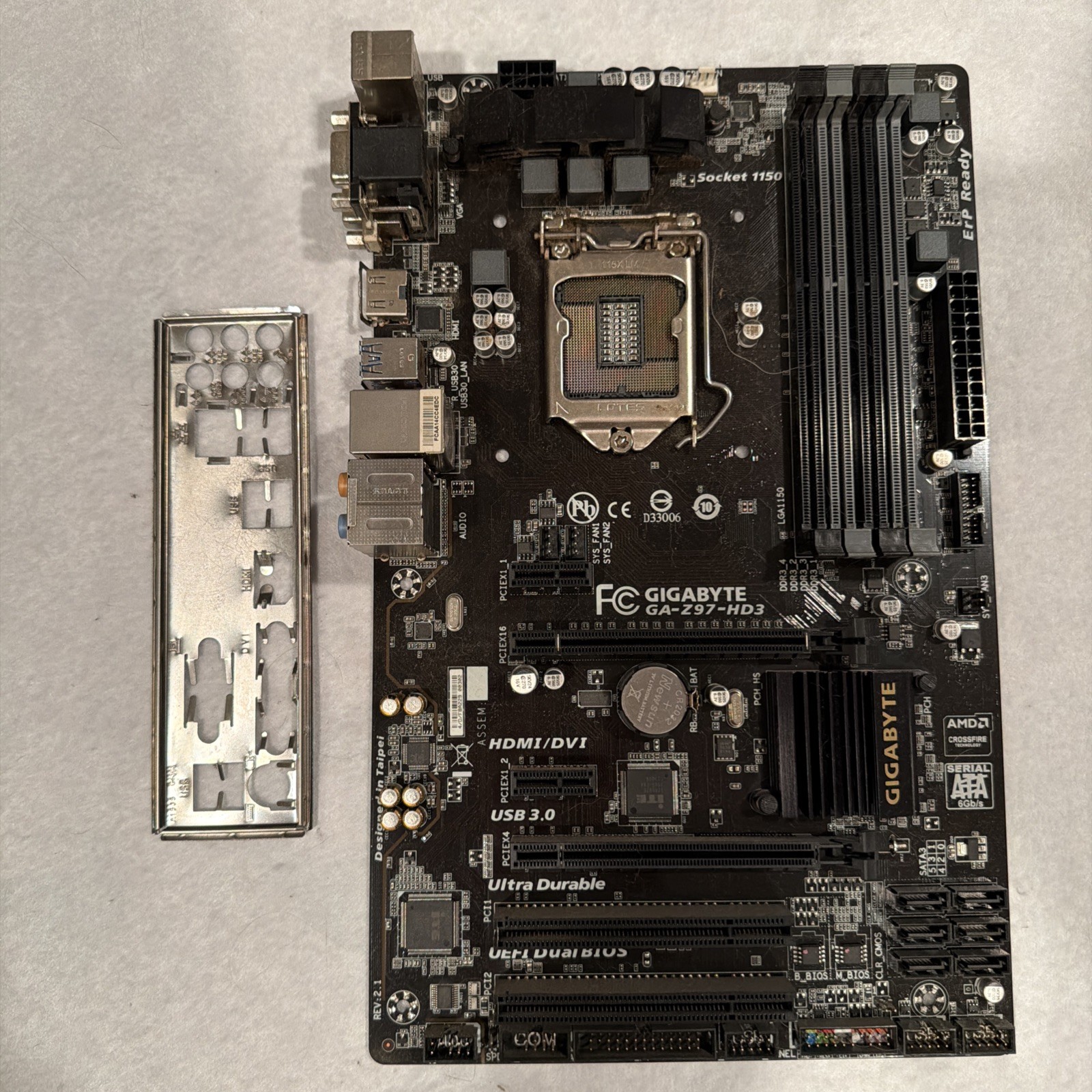 GIGABYTE GA-Z97-HD3 Intel Z97 LGA1150 DDR3 ATX Desktop Motherboard