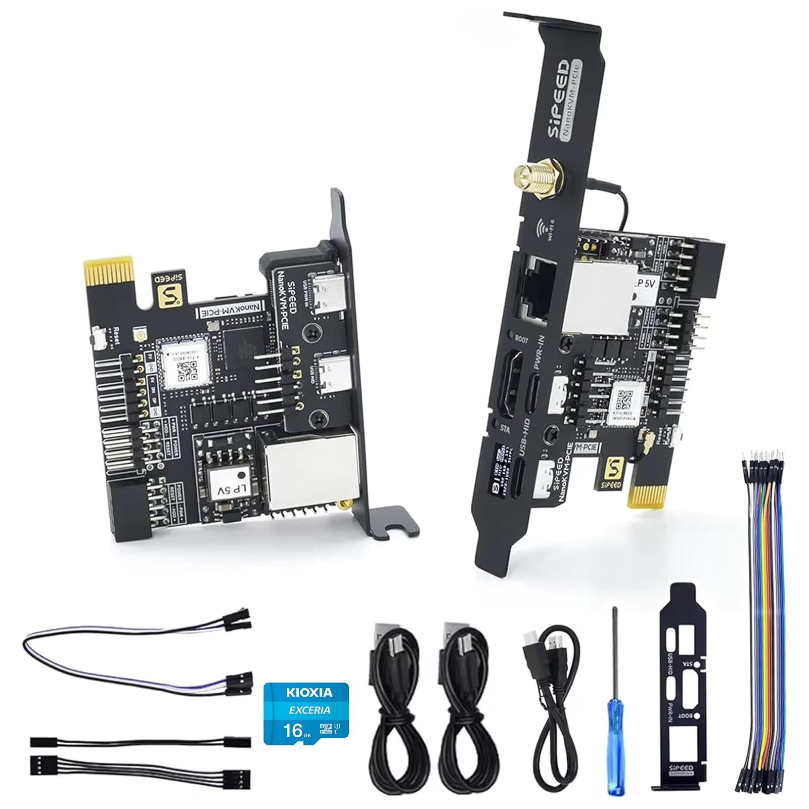 Sipeed NanoKVM-PCIe Remote Control Operations Maintenance Server, DDR3 Linux