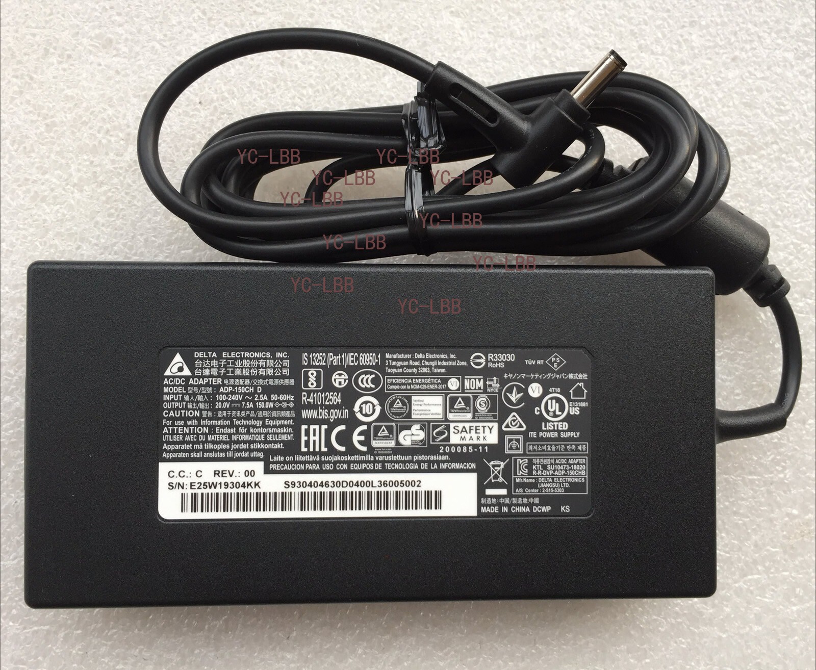 New Original Delta MSI 150W Adapter for MSI Stealth 15M A11UEK-021 ADP-150CH D@@