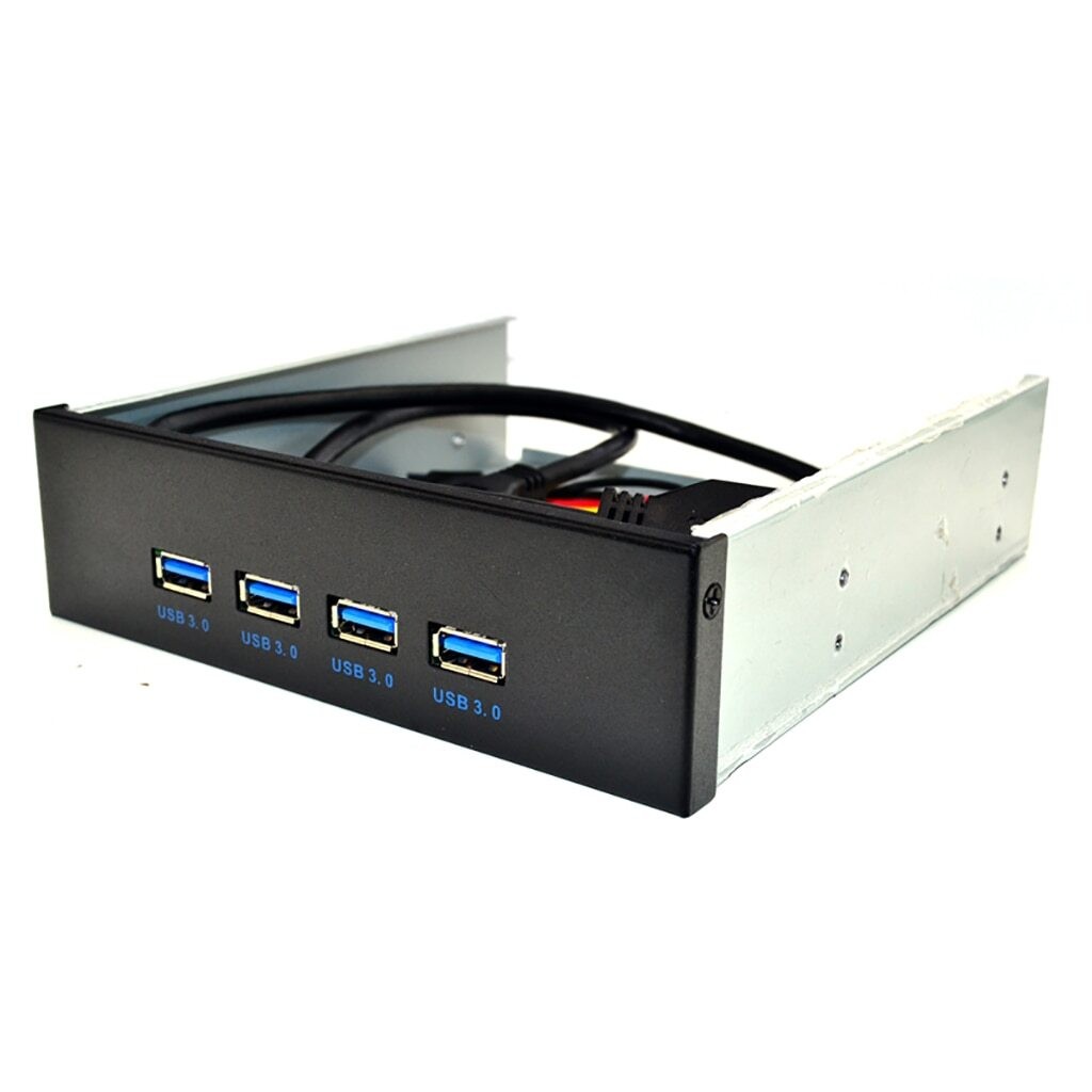 XT-XINTE New 19Pin to USB 3.0 Hub Connector 4Ports USB3.0 PC Front Panel Bracket