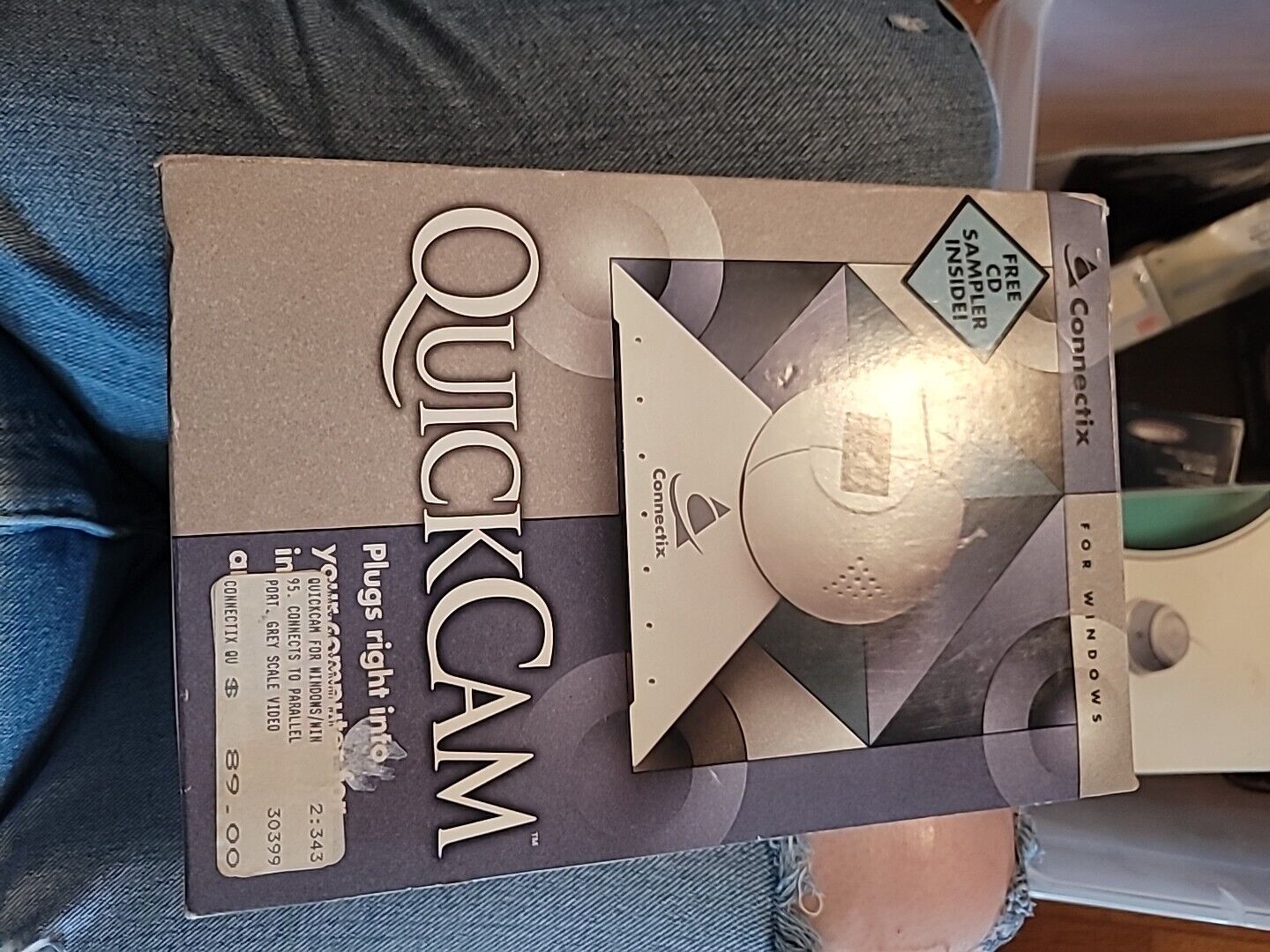 Rare Vintage Connectix QuickCam Windows 1996 The Original 1st Webcam Untested