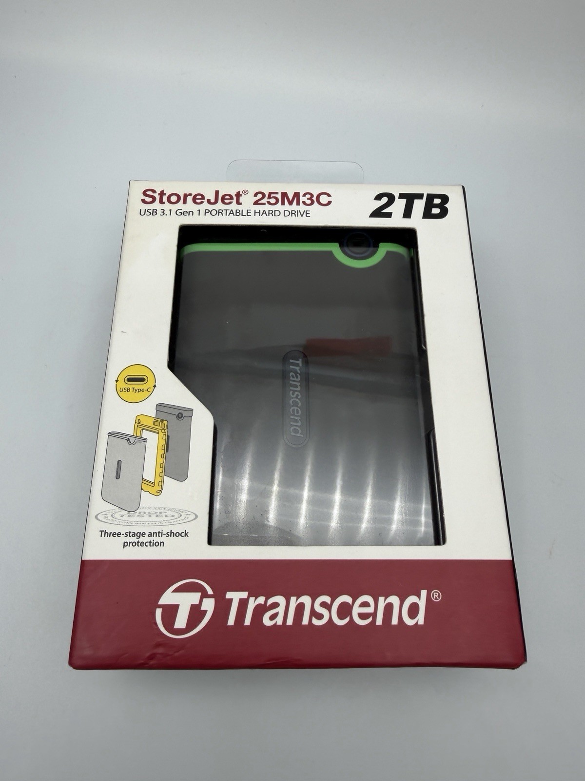 Transcend StoreJet 25M3 2TB External Hard Drive USB 3.0 TS2TSJ25M3