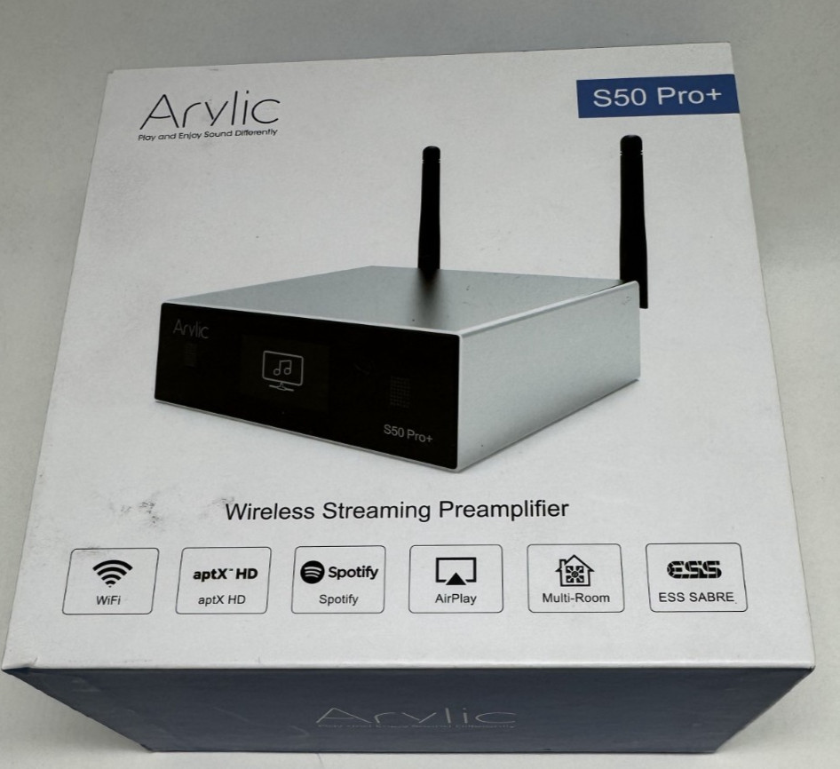 Arylic Up2stream S50 Pro+, Receiver Audio WiFi e Bluetooth,Preamplifier aptX ...