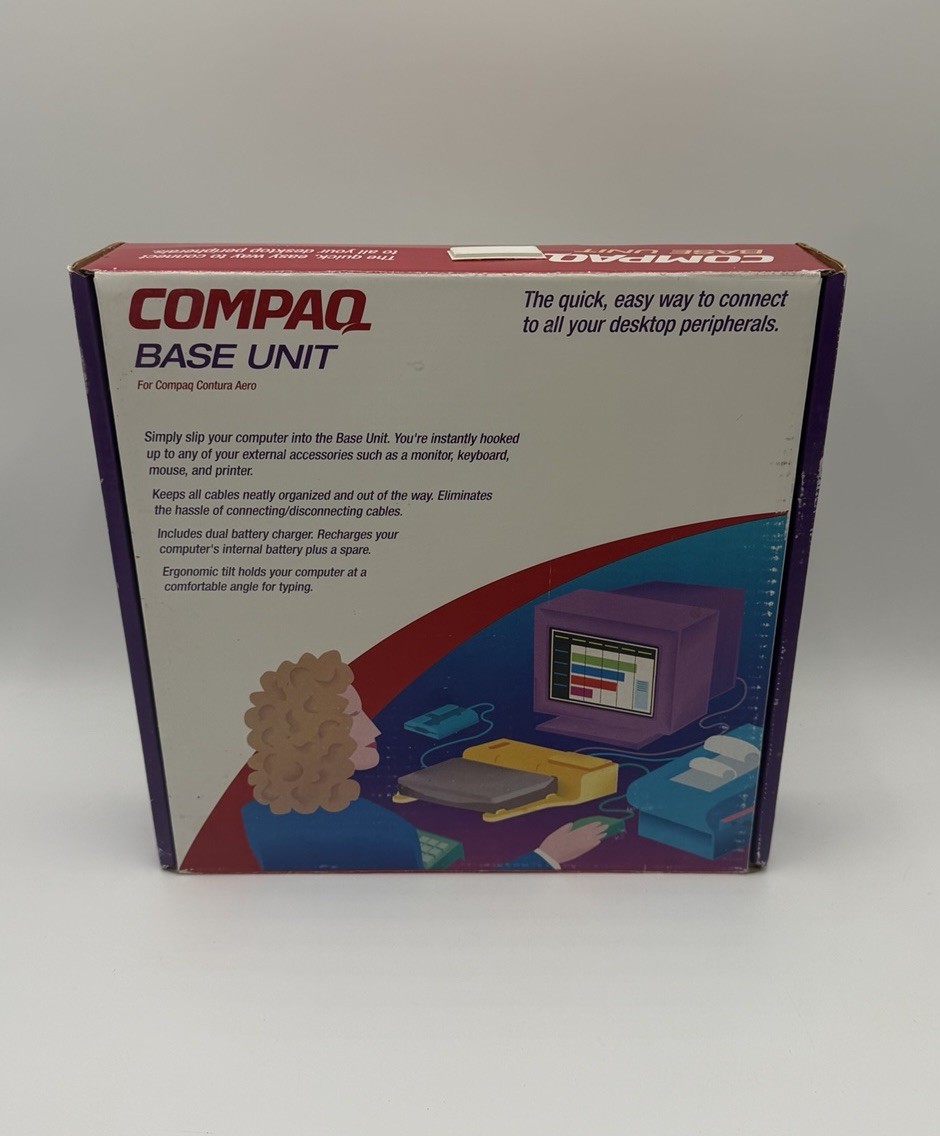 NOS Compaq Base Unit Docking Station Contura Aero 4/25 4/33c 190567-001 New Box