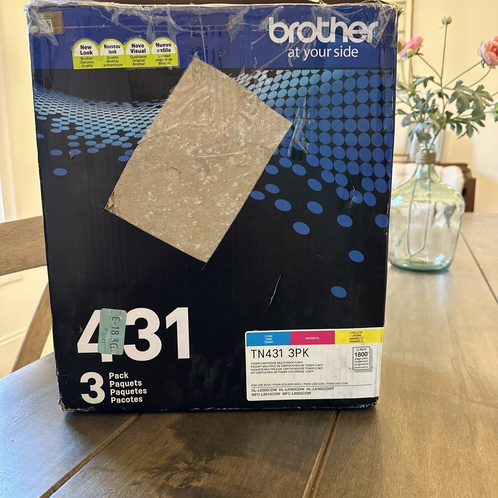 BROTHER TN-431 3pk 3 Pack New Open Box (Ink Packs Are Sealed)