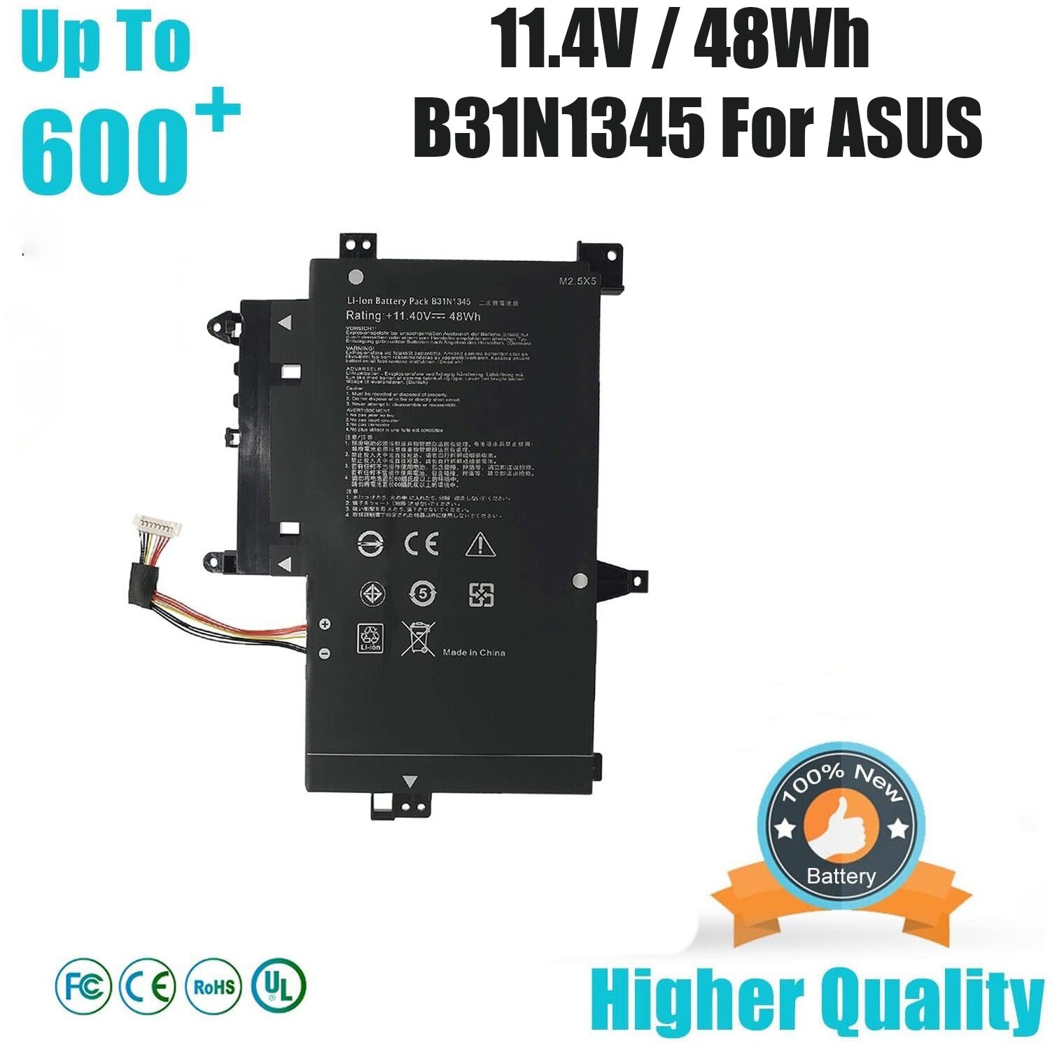 B31N1345 Battery For ASUS Transformer Book Flip TP500L TP500LA TP500LB TP500LN