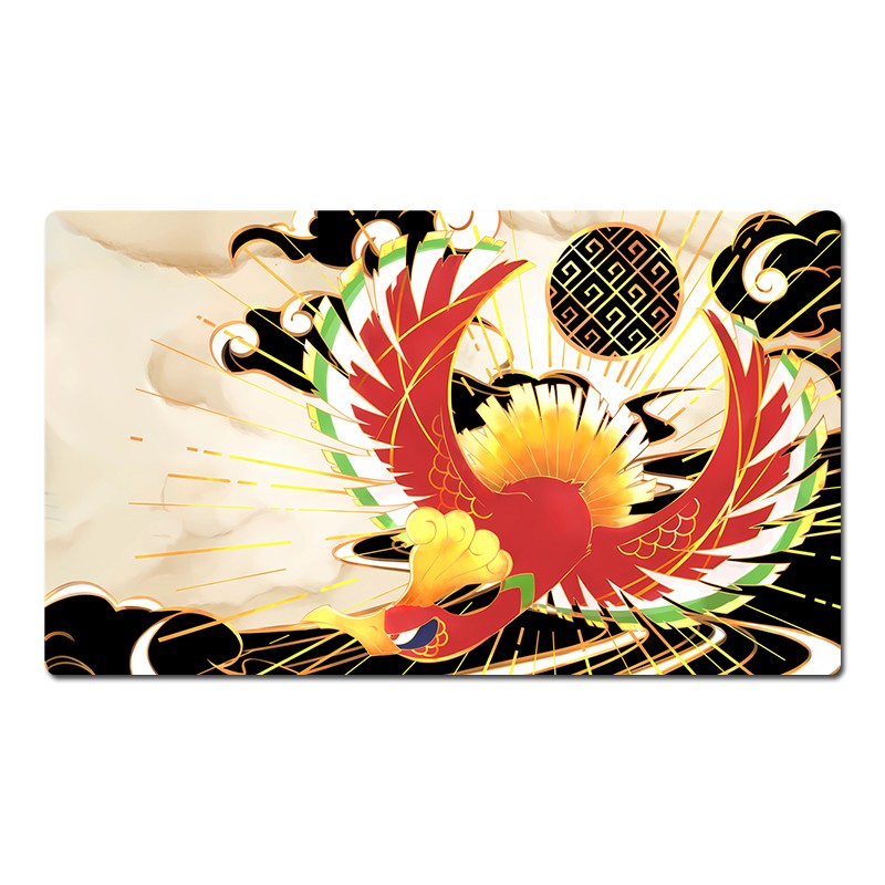 Ho-oh Board Game Pokemon Table Playmat TCG CCG Mat Card Gaming Pad Mousepad
