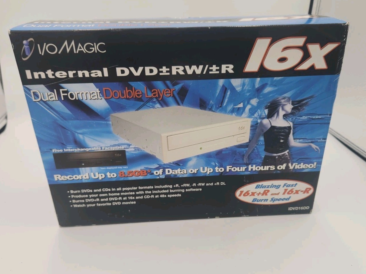 I/O Magic Internal DVD+RW/+R 16x Dual Format Double Layer #IDVD16DD NIB