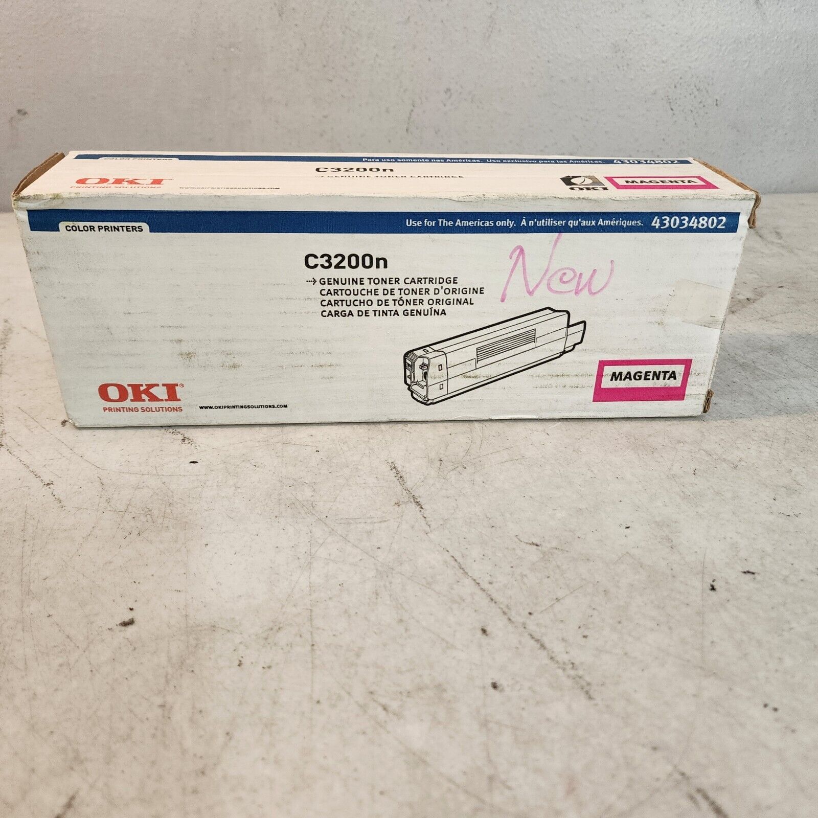 Oki 43034802 Magenta Toner Genuine New OeM Sealed Boxed