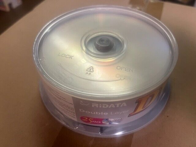 10PCS RIDATA DVD-R DL Dual Layer Discs, 4X, 8.5GB w/Clr Slim Poly Case 