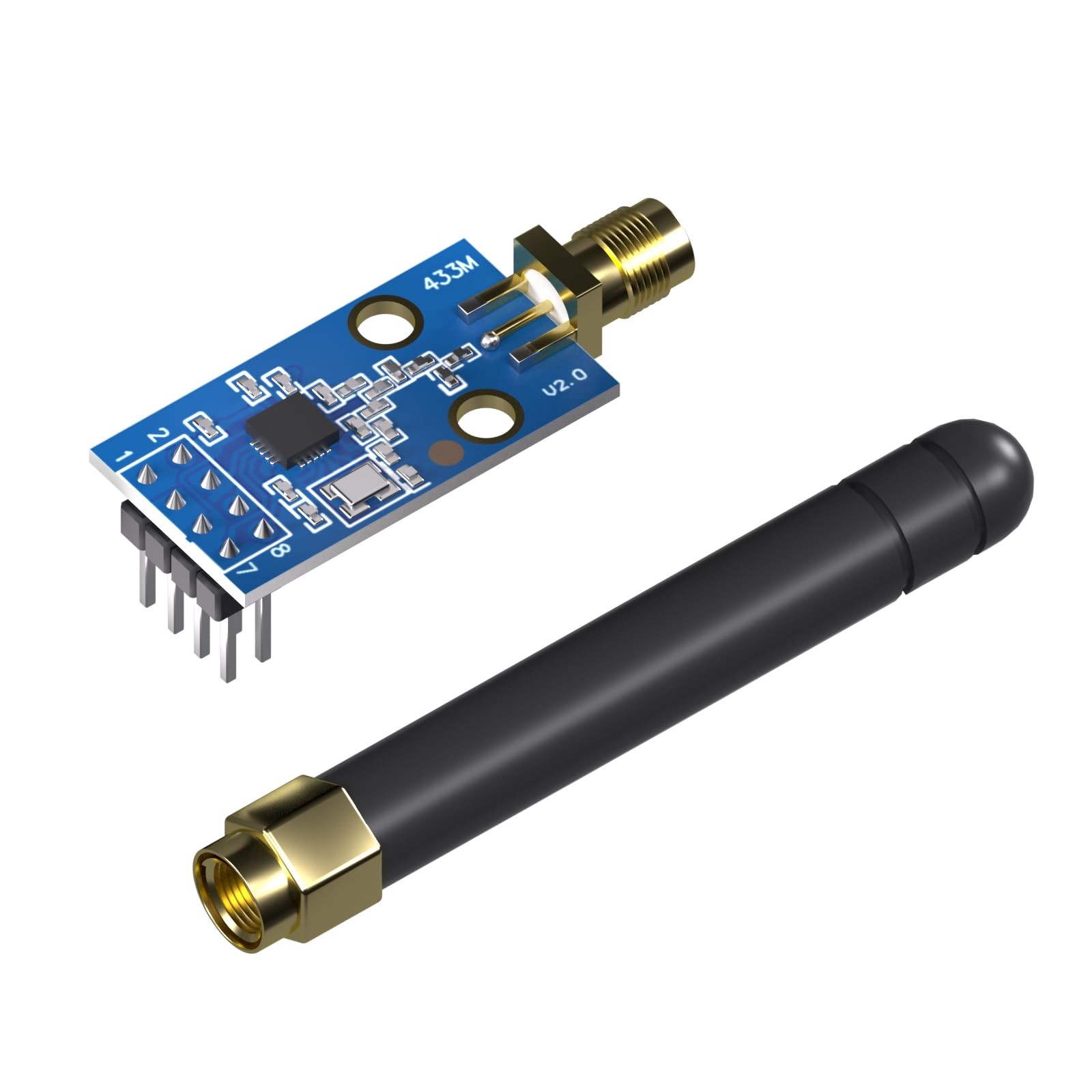 CC1101 Multi Band Low Power Wireless Transceiver Module With SMA Antenna