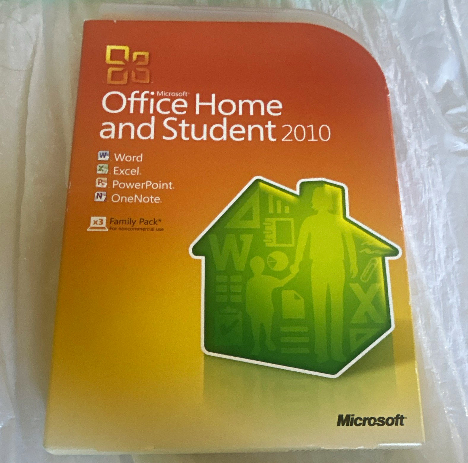 Microsoft Office Home and Student 2010 DVD English 3 PC Windows XP/Vista/7