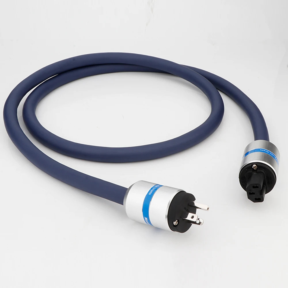 99.998% Pure Copper Power Cable Main Power Cord with Rhodium Plating Power Plug