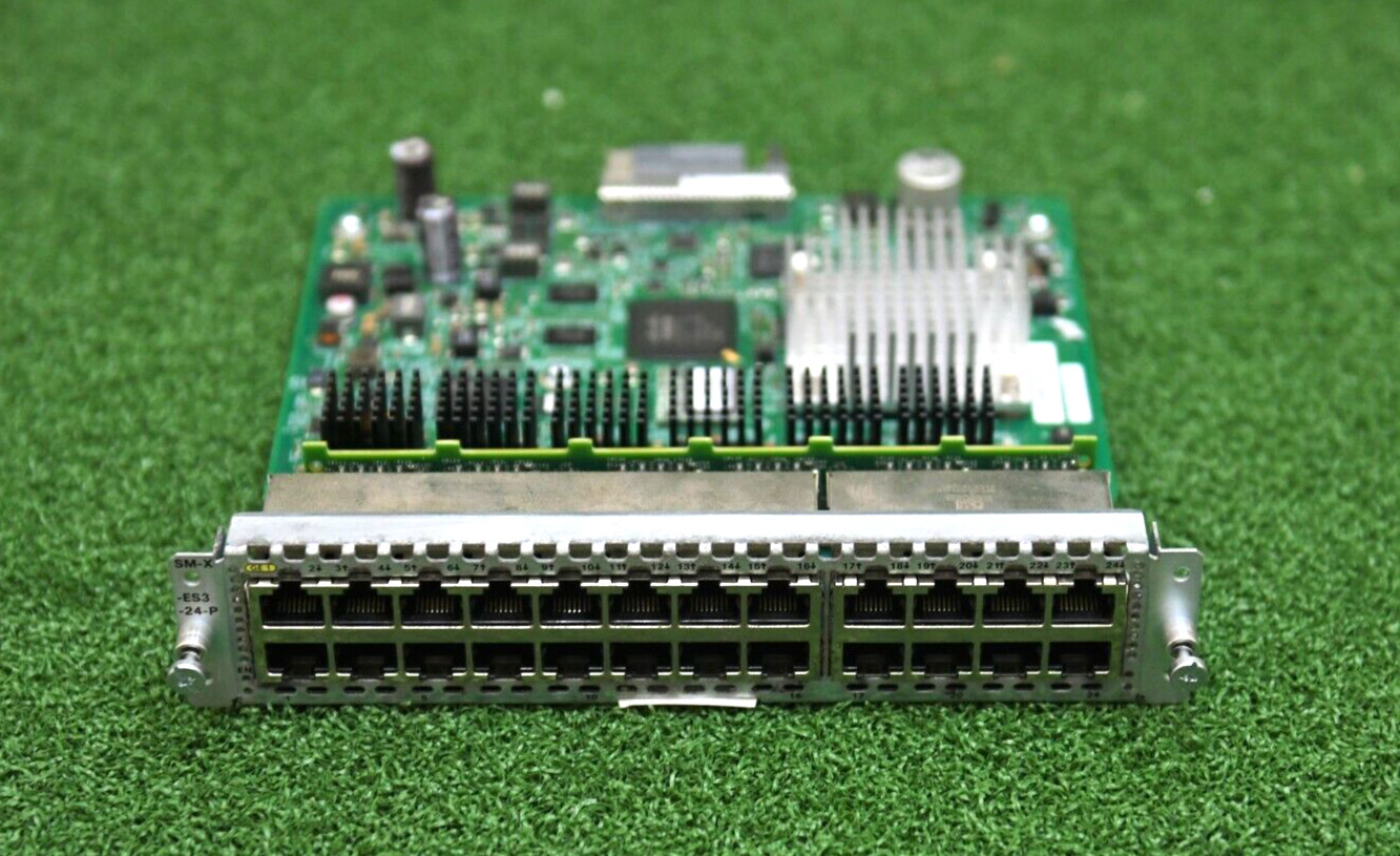 Cisco SM-X-ES3-24-P SM-X Ethernet Layer 2/3 Switching 24 Ports GE POE - 1YrWty 