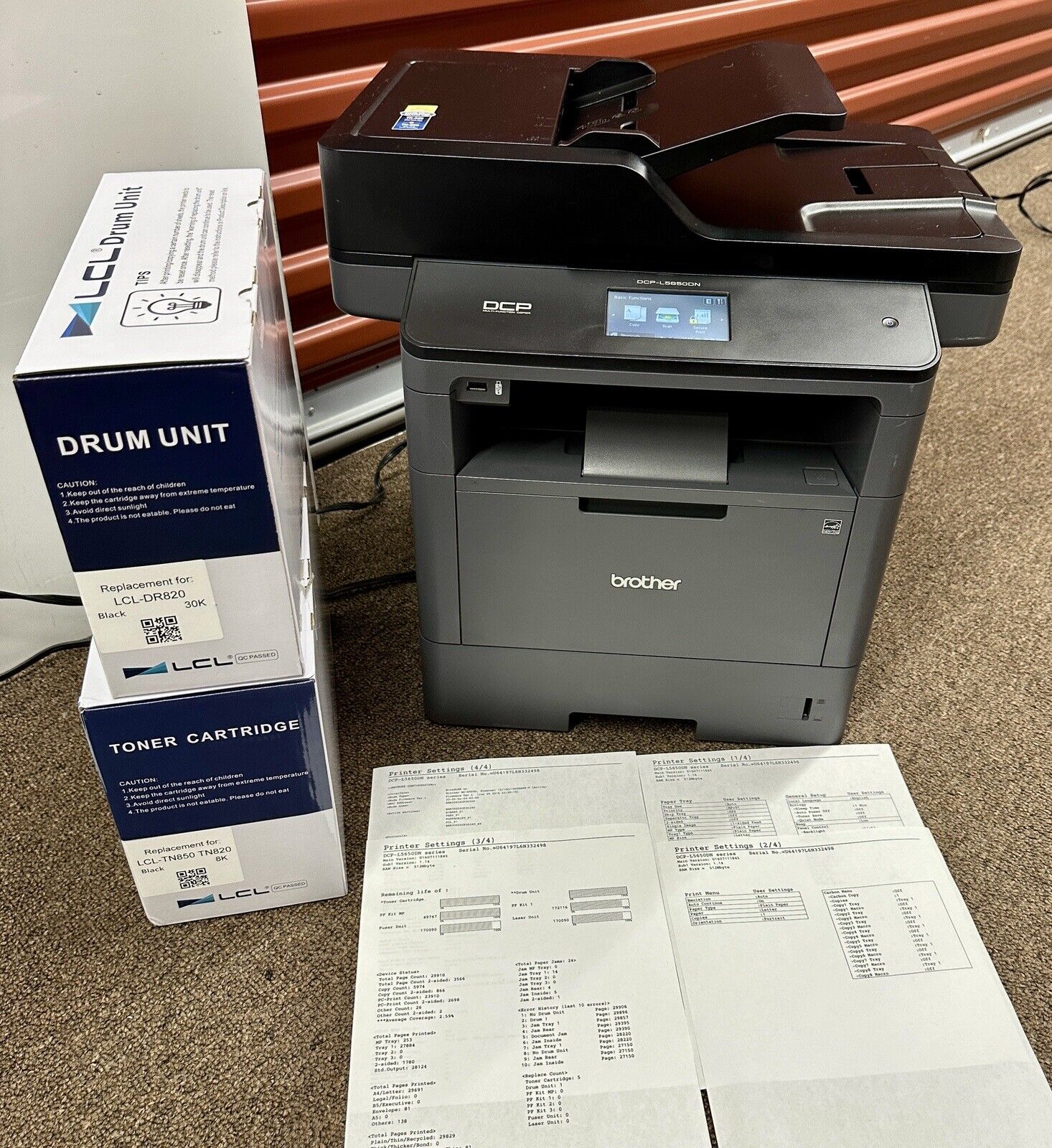 ✅Brother DCP-L5650DN ONLY 9k  TOTAL pages & New toner And Drum -Fully Tested ✅