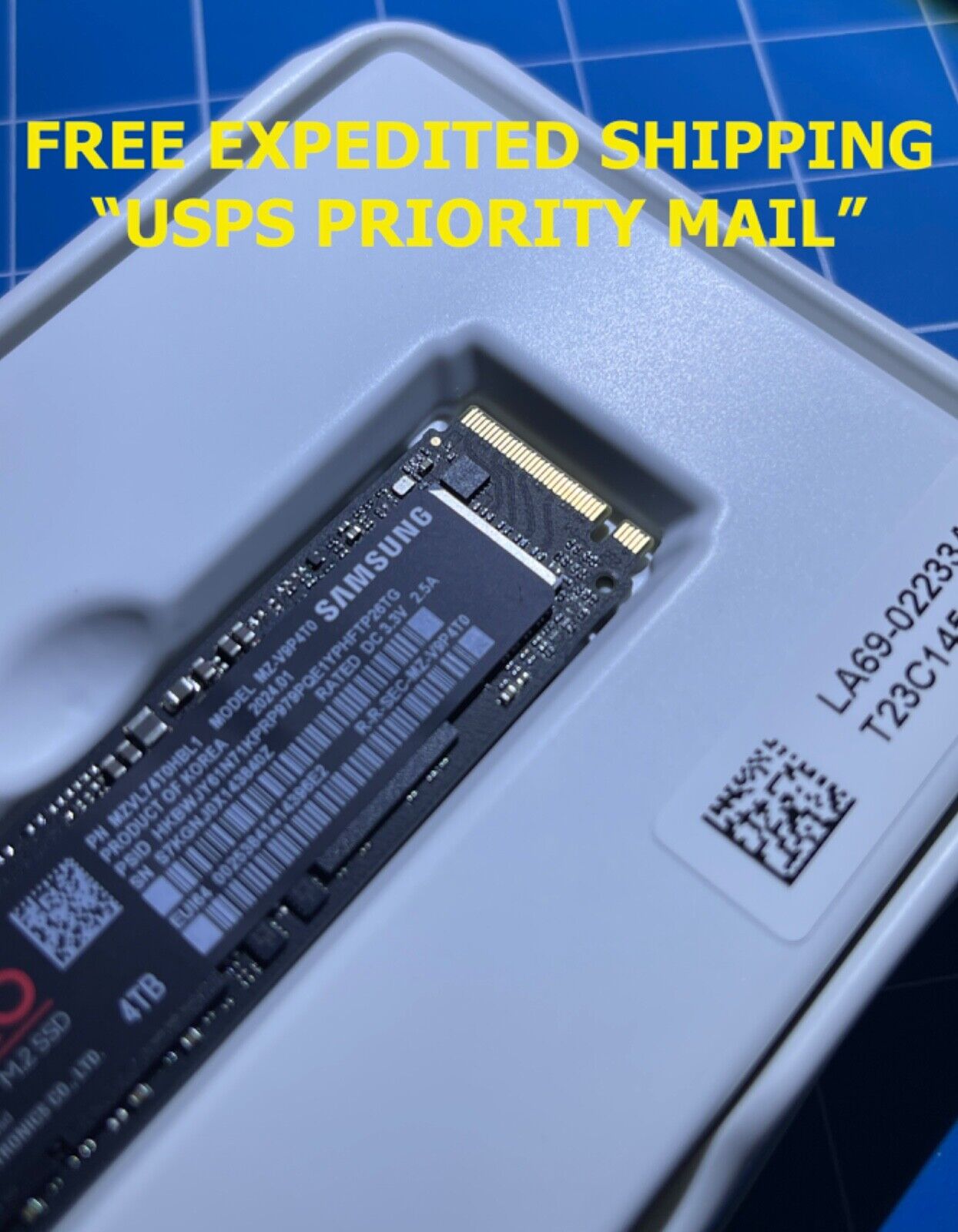 Samsung 990 PRO 4TB M.2 NVMe Internal SSD - Model MZ-V9P4T0