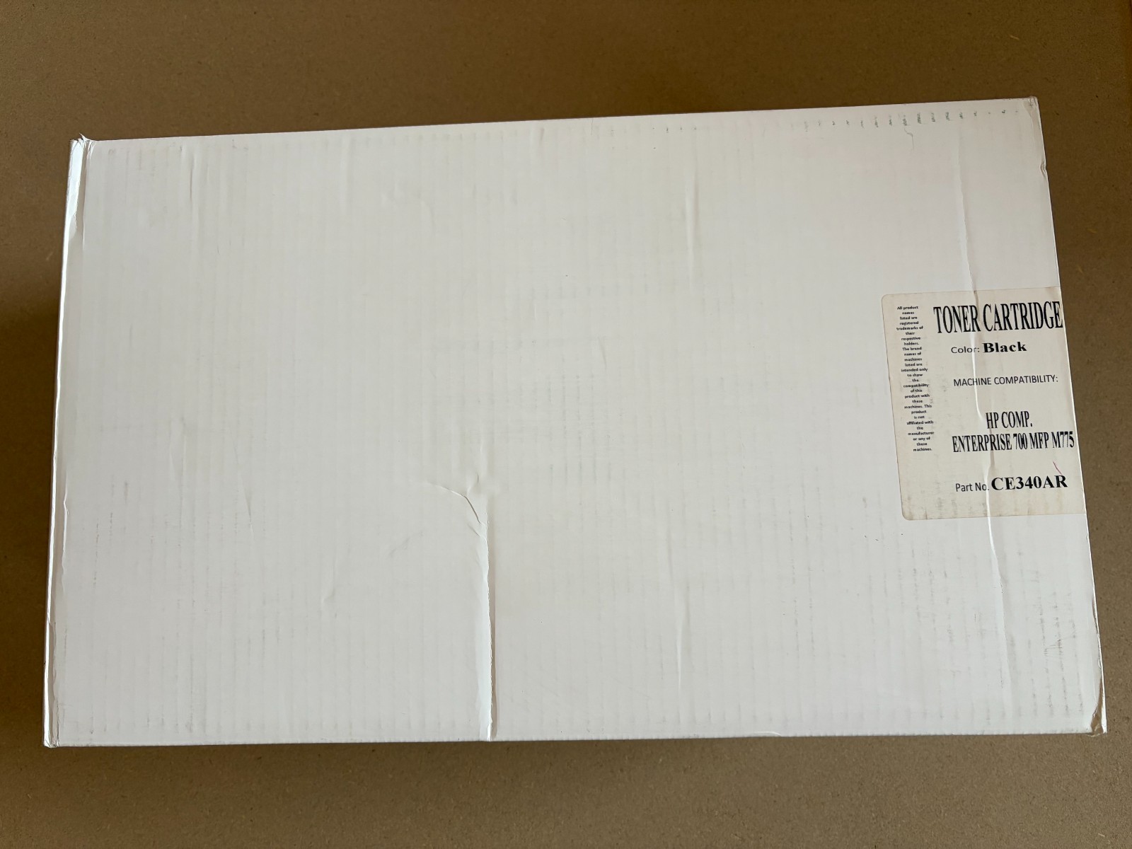 Black Toner Cartridge for HP LaserJet Enterprise 700 M775 - CE340A - new