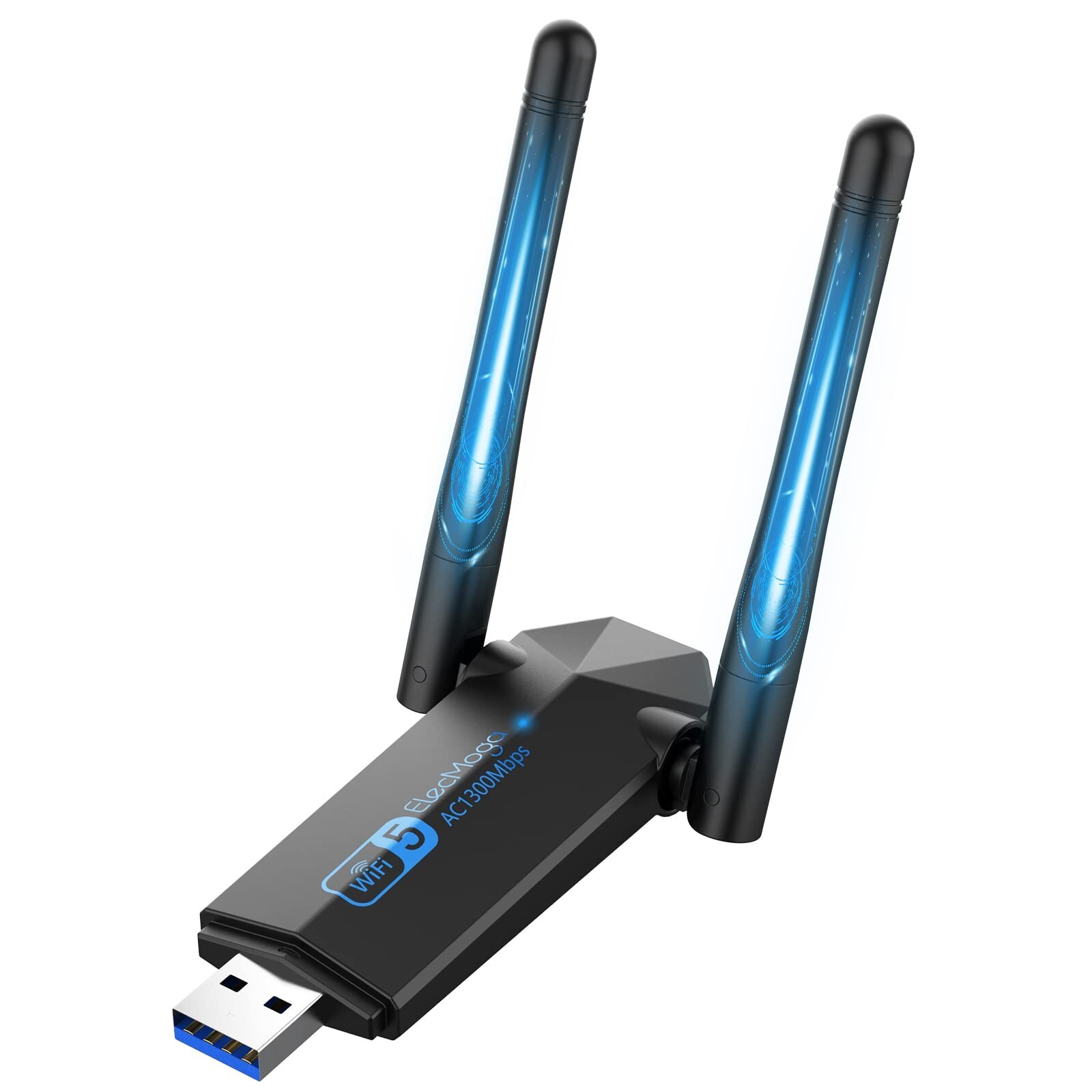 ElecMoga USB WiFi Adapter supports Windows 11/10/8.1/8/7, Mac OS 10.9-10.15