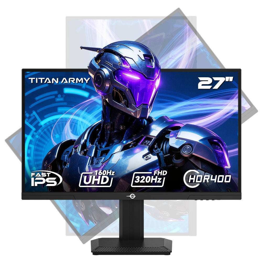 Titan P2712V 27inch Gaming Monitor Dual Mode,4K 160Hz/320Hz,HDR400,1ms Monitors