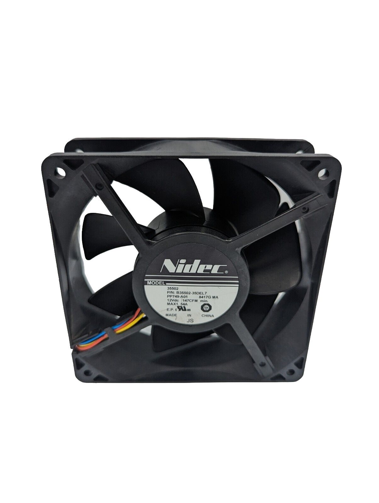 1 Piece Nidec B35502-35DEL7 12V 1.40A 4pin Cooling Fan A3