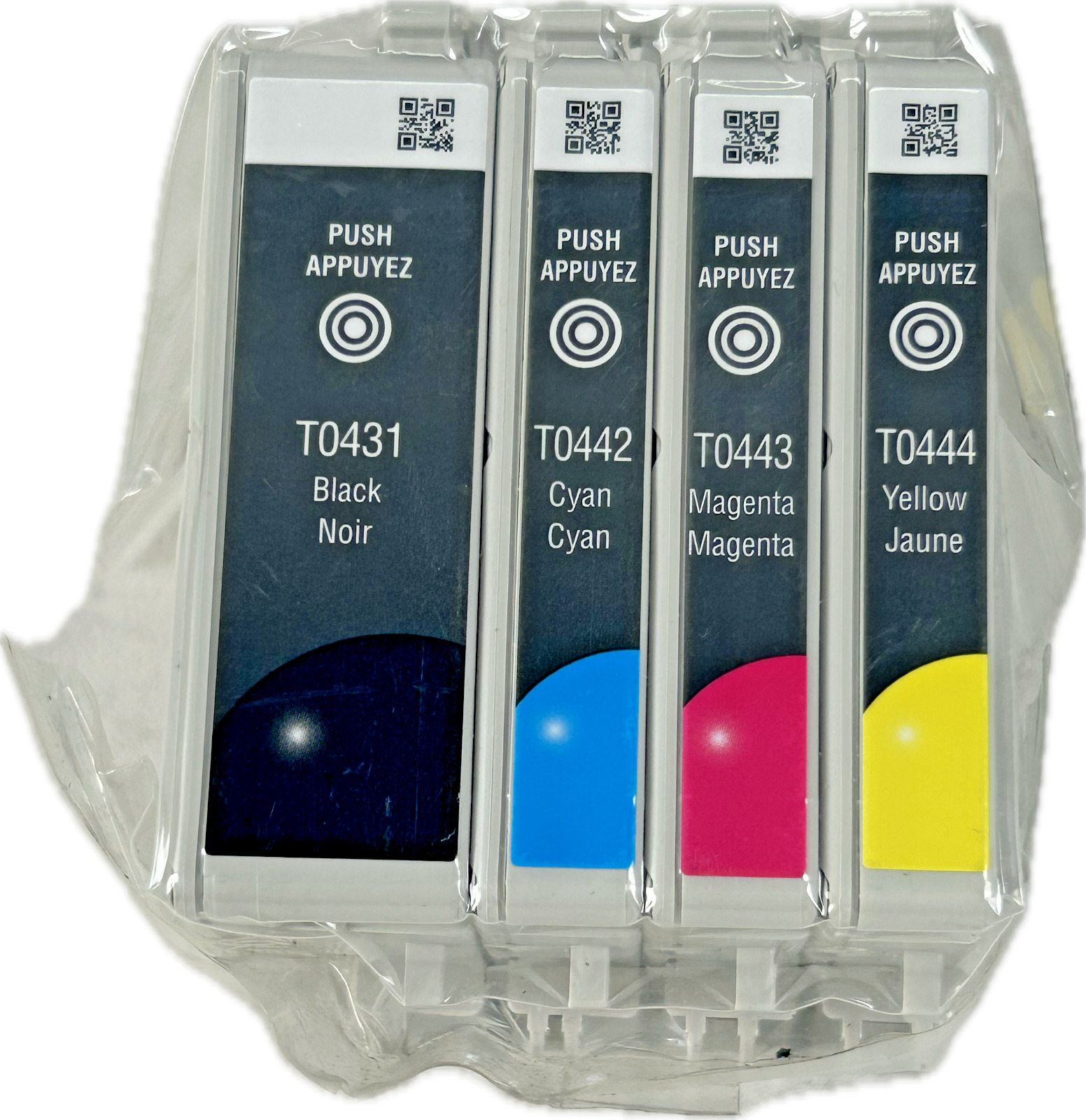 4 Pack Genuine Epson 43 44 Ink for Stylus C84 C86 CX6400 CX6600