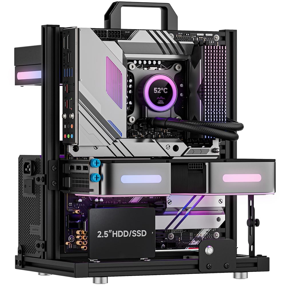PC Test Bench, Open Air PC Case, Open Frame Computer Chassis, BlockCase