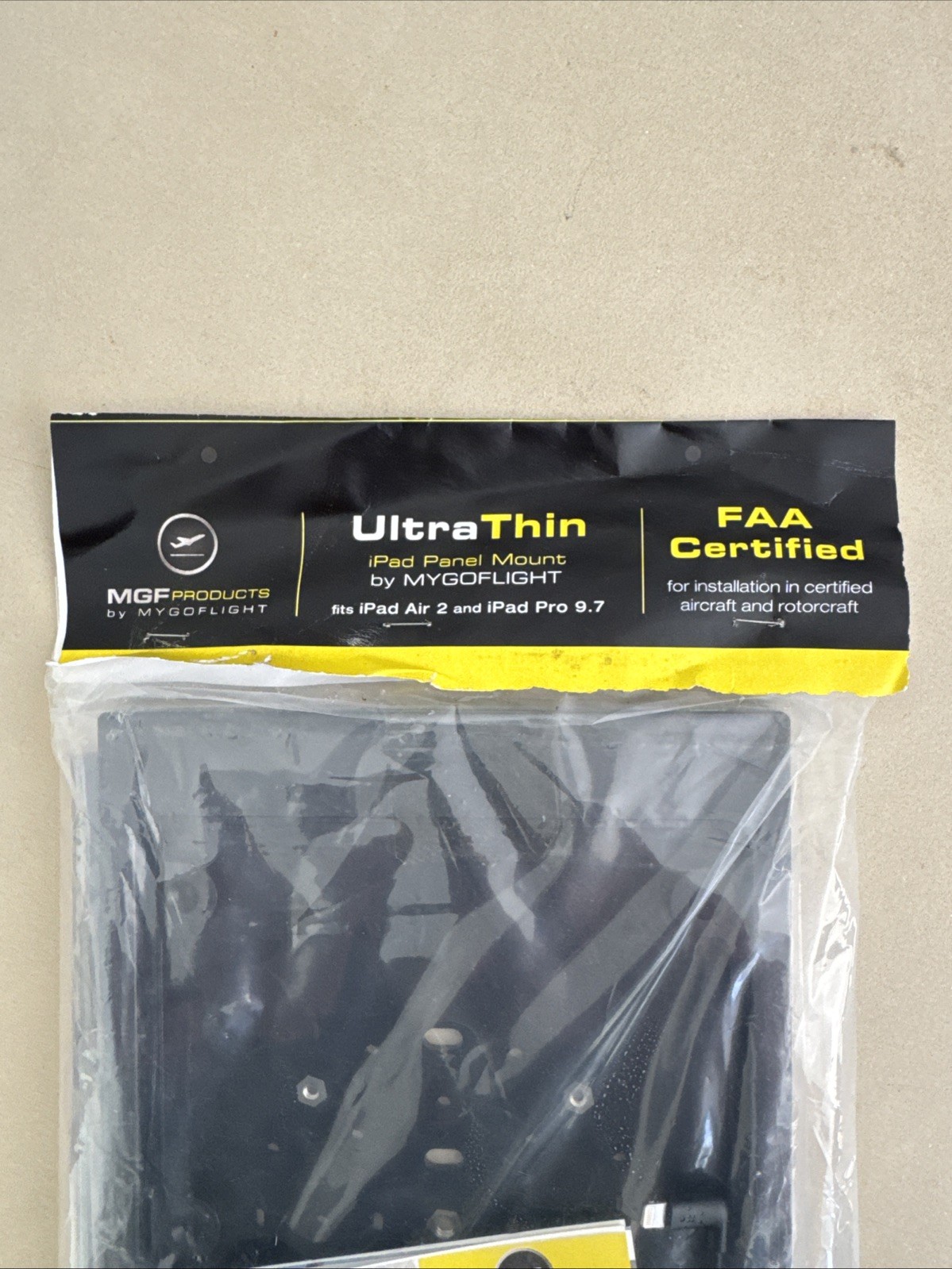 ultra Thin iPad Panel Mount Mygoflight For iPad Air 2 And iPad Pro 9.7