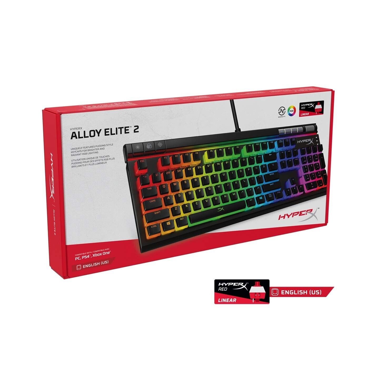 HyperX Alloy Elite 2 Mechanical Gaming Keyboard For PC. Brand New Sealed.
