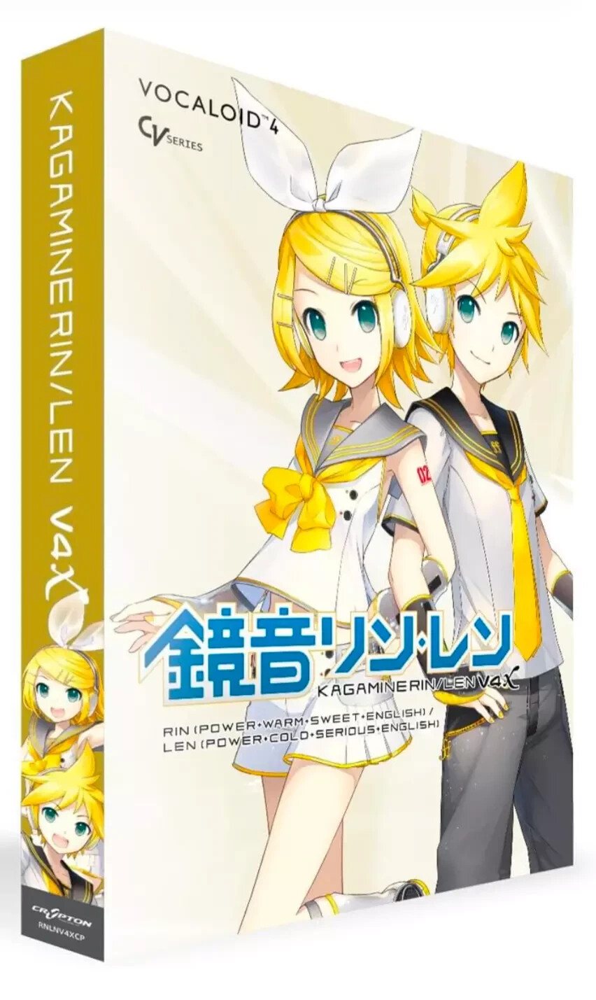 CRYPTON KAGAMINE RIN LEN V4X incl. English Bundle Vocaloid 4 DVD Software FS