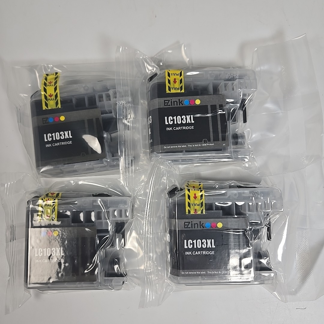 EZink Premium Ink Cartridge 4 Black LC103XL Compatible Replacement for Brother