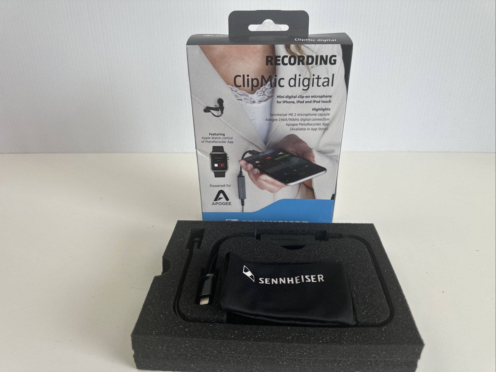 Sennheiser ME 2-II Recording Clip Mic Microphone IOS  iPhone iPad iPod Apogee
