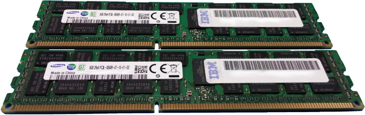 IBM 4529 16GB (2x8GB) Memory DIMMs, 1066 MHz, 2Gb DDR3 DRAM
