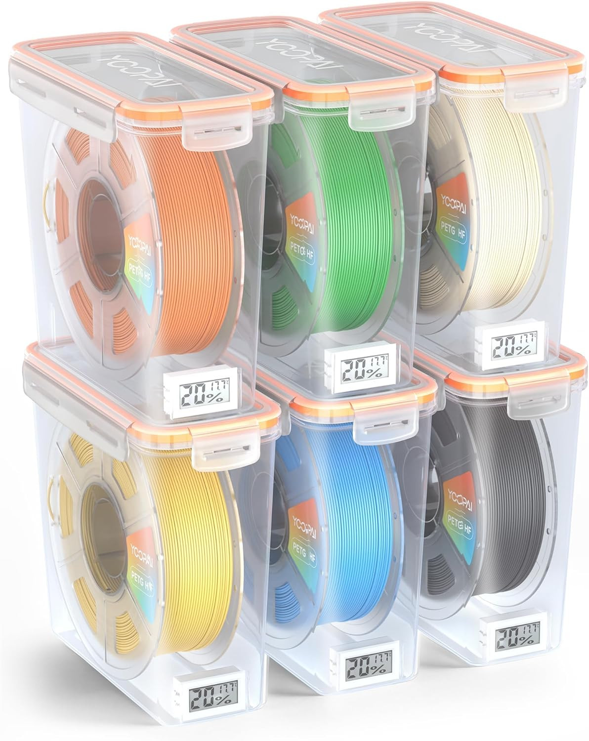 YOOPAI Pro Filament Storage Box with Temperature & Humidity Monitor, Airtight Fi